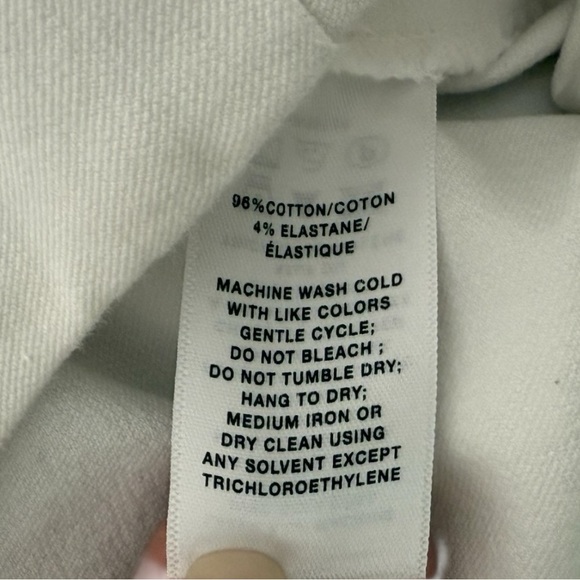 Lafayette 148 New York White Cropped Pants Plus Size 20W Stretch Trousers - Picture 10 of 11